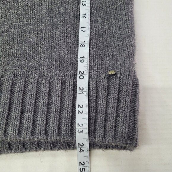 Replay Sweater Womens M Grey Chunky Cowlneck Wool Blend Boxy Tunic Ski Lodge - Picture 11 of 12